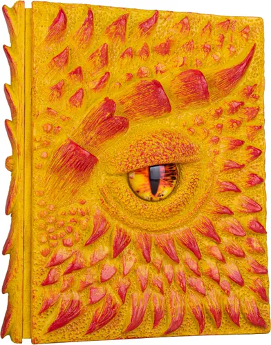 Vista 20 de Diario 3D en relieve de ojo de dragón en relieve, cuaderno grabado de resina, cuaderno Dnd para los amantes de los dragones, papel en blanco, bloc