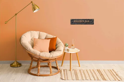 Vista 5 de Letrero de metal retro de lata estilo bourbon vintage, adecuado para barra de bourbon, multiusos para uso en interiores, placa de 4 x 16 pulgadas