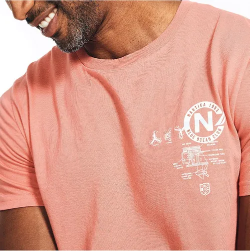 Vista 5 de Nautica Men's Sustainably Crafted Beach Life Graphic T-Shirt