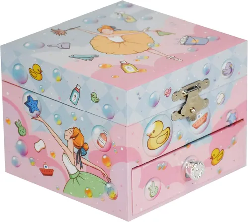 Vista 2 de Joyero de música para niña Caja de almacenamiento de música Caja de música, regalo para niños. (Repertorio Swan Lake)