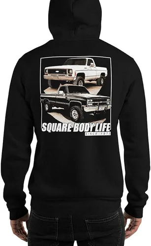 Vista 3 de Aggressive Thread SBL Chevy Square Body Hoodie Sweatshirt