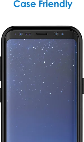 Vista 4 de JETech Protector de pantalla para Samsung Galaxy S8, película TPU Ultra HD, compatible con fundas, paquete de 2 Película de poliuretano