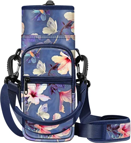 Vista 8 de CaseBot Bolsa de transporte para botella de agua, bolsa deportiva para botella de agua con correa de mano ajustable para el hombro y 2 bolsillos