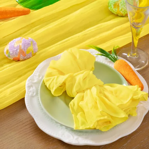 Vista 12 de DeZerlor Paquete de 12 servilletas de tela de estopilla de color azul claro, juego de 12 servilletas de cena a granel de 21 x 21 pulgadas