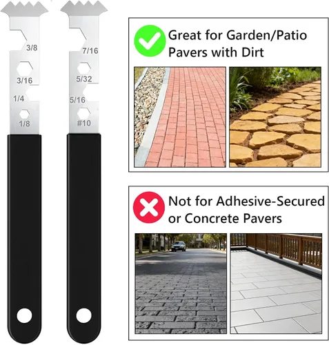 Vista 3 de 2 herramientas de extracción de pavimentadoras, extractor de pavimentadora con raspador de juntas, herramienta extractor de acero galvanizado