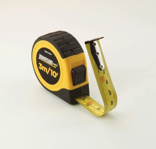 Vista 4 de Johnson Level & Tool 1828-0010 - Cinta métrica (10 pies), color negro y amarillo, 1 cinta