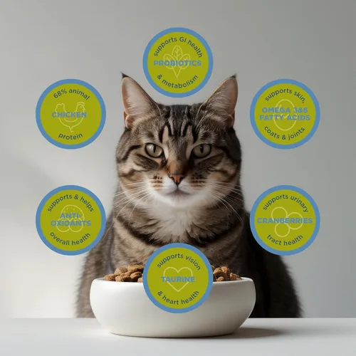 Vista 5 de Blackwood Alimento seco para gatos, fórmula magra y para personas mayores, receta de harina de pollo y arroz integral, bolsa de 4 libras, alta