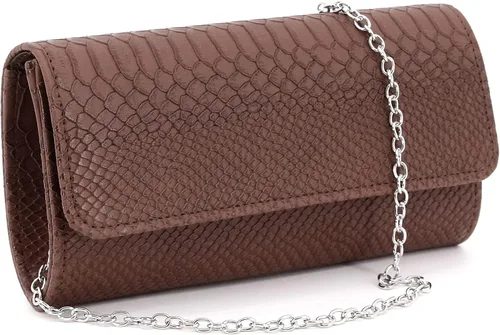 Vista 13 de Naimo - Deslumbrante bolsa pequeña de solapa, con cadena desmontable para eventos nocturnos.