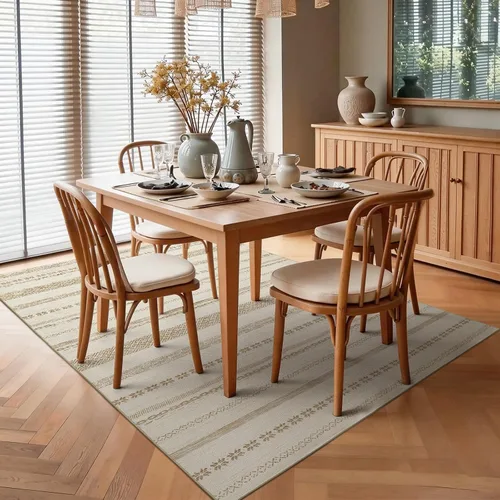 Vista 169 de jinchan Alfombra marroquí de pasillo 2x6 - Alfombra de pasillo lavable a máquina para cocina, alfombra moderna geométrica suave de pelo bajo