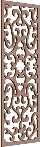 Vista 43 de 9 3/8 pulgadas de ancho x 24 3/8 pulgadas de alto x 1/4 de alto Smithfield paneles de pared de madera con calado, abedul