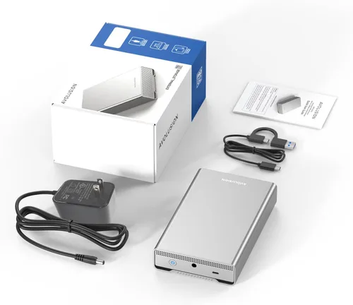 Vista 5 de Avolusion PRO-G2 14TB USB 3.2 Gen 2 (10Gbps) Disco duro externo USB-C para Windows/MacOS (plata)