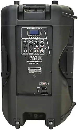 Vista 5 de Absolute USPRO15BT 15 "activa Powered Amplificado PRO PA DJ Altavoz Bluetooth FM Radio Karaoke
