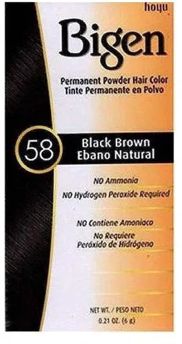 Vista 56 de Bigen - Tinte permanente en polvo, castaño claro #46, 0.21 onzas #46 Castaño Claro