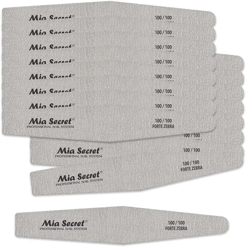 Vista 6 de Mia Secret Forte Zebra Diamond Lima de uñas (centro rosa, 5)