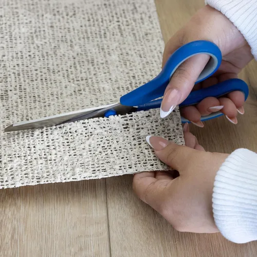Vista 8 de Nature´s Grip por Rug Pad USA, almohadillas de alfombra antiderrapante de caucho natural y yute, solución ecológica, evita el agrupamiento, tapetes