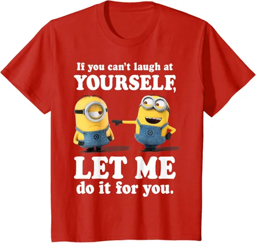 Vista 3 de Camiseta gráfica de Minions de Mi villano favorito: Ríete de ti mismo Negro