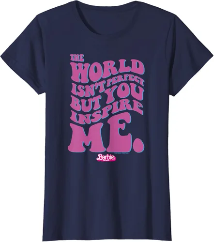 Vista 33 de Barbie Camiseta The Movie - You Inspire Me, Negro