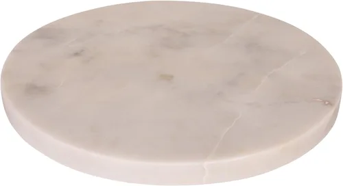 Vista 8 de Creative Co-Op - Tabla de cortar o tabla de charcutería redonda de mármol, color beige