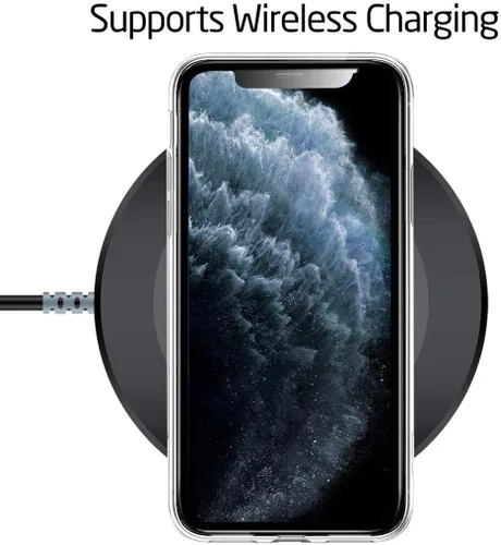 Vista 8 de Unov Funda compatible con iPhone 11 Pro, transparente, con diseño delgado, protector suave de TPU a prueba de golpes, patrón de flores en relieve