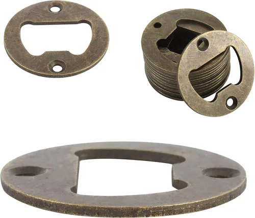 Vista 3 de Paquete de 100 piezas de acero inoxidable para abridor de botellas, kit de piezas de hardware montadas en la pared, kit de bricolaje con 200