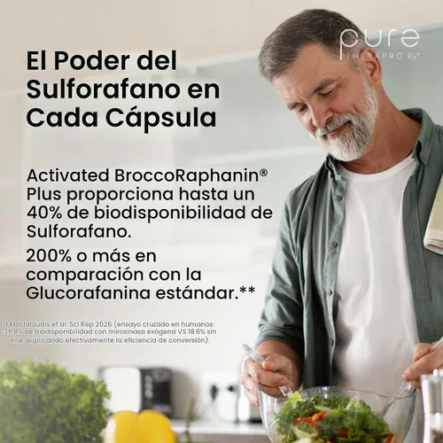 Vista 7 de Pure Therapro Rx OncoProtect ES Dosis Alta de Sulforafano Suplemento, Hecho en EE. UU. Suministro para 2 Meses 706 mg de Extracto de Semilla