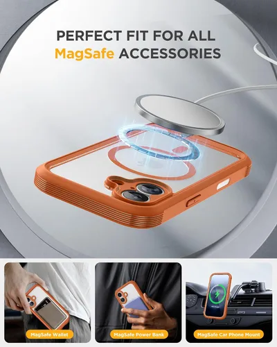 Vista 381 de Miracase Serie de vidrio para iPhone 11 de 6.1 pulgadas, funda protectora de cuerpo completo resistente mejorada con protector de pantalla de vidrio