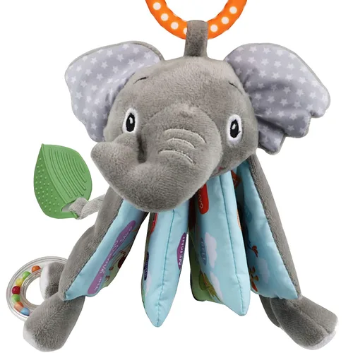 Vista 2 de Libro arrugado de peces y elefante juguete para bebés bebés niños pequeños