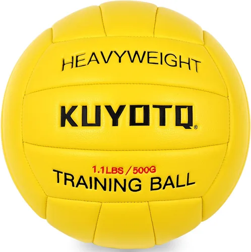 Vista 9 de 1.1lbs/500g Weighted Heavy Volleyball For Setters Serve Trainer Setter Weighted Volleyball Training Equipment Size 5 Thickened Surface Soft Leather