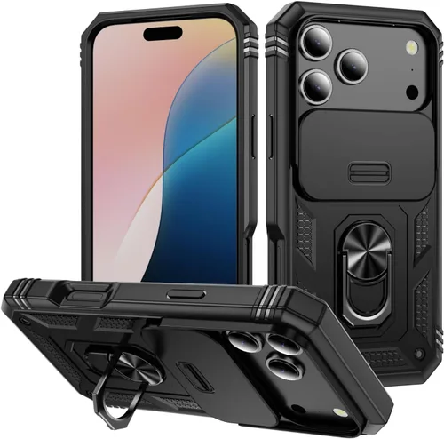 Vista 42 de Funda para iPhone 14, a prueba de golpes, resistente a los impactos, con lente deslizante protectora para iPhone 14 (6.1 pulgadas) (azul)