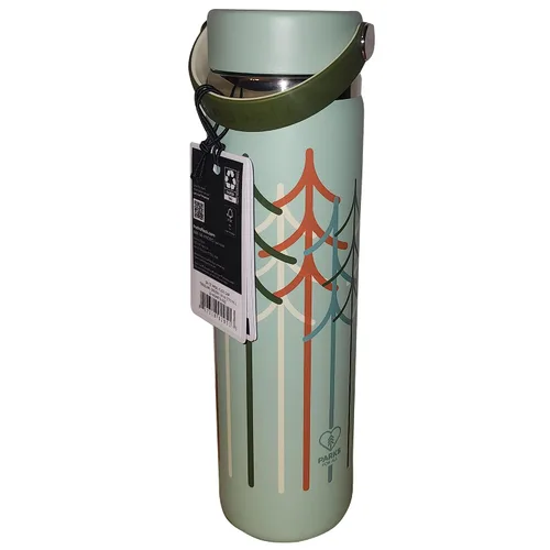 Vista 4 de Hydro Flask Treeline Green - Botella ancha con tapa flexible de 24 onzas, 1 EA