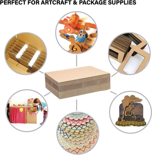 Vista 7 de ANSSDO - Paquete de 200 hojas de cartón para tarjetas intercambiables, protectores de envío Escudos de envío de tarjetas de cartón corrugado