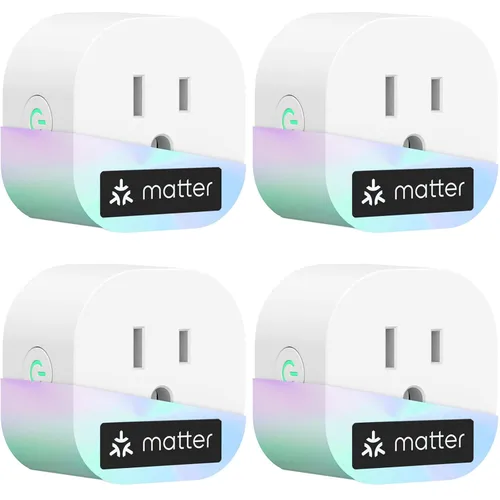Vista 7 de meross Matter Smart Plug Mini, 100% Privacy LAN Smart Outlet, Easy Bluetooth Setup, Compact Design, Works with Apple Home/Alexa/Google Home
