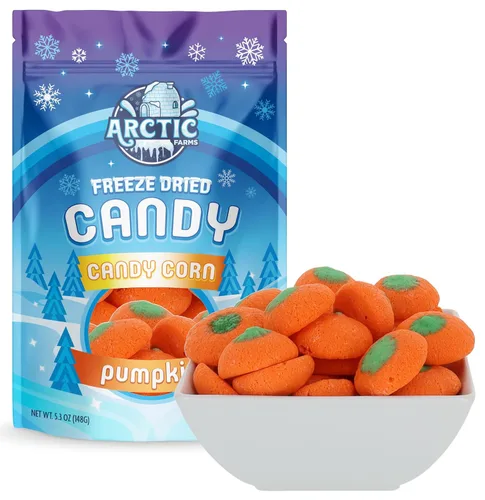 Vista 7 de Arctic Farms Maíz dulce liofilizado, aperitivo crujiente imprescindible para Halloween (clásico, 2.5 onzas)