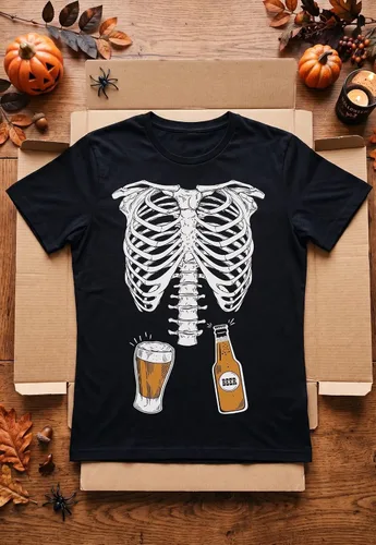 Vista 7 de Tstars Camisa de Halloween de calabaza para hombre, camiseta gráfica de cara de Jack-O'-Lantern, regalo divertido para fiestas de Halloween Negro