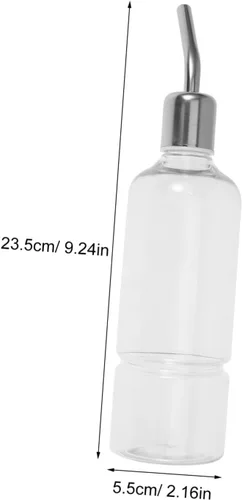 Vista 2 de Dispensador de botellas de agua colgantes para mascotas pequeñas, alimentador de agua automático portátil para conejos, gatos, pájaros, protección