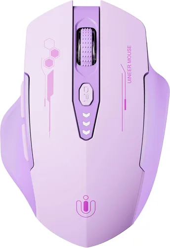 Vista 11 de Uineer Ratón Bluetooth, [Actualizado] Ratón Inalámbrico Multi-Dispositivo Recargable, Nivel de Batería Visible, Tri-Modo (BT 5.0/4.0+2.4G Hz), 4 DPI