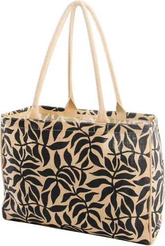 Vista 20 de Bolsa de mano de yute KAF Home para el mercado con asas, Talla única