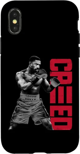 Vista 5 de Adonis Creed Pose with Vertical Logo red Case for iPhone 17