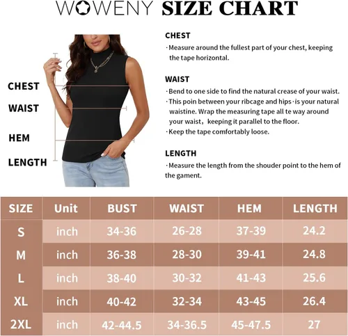 Vista 6 de WOWENY Camisetas térmicas de cuello alto para mujer, ligeras, de manga larga, ropa interior suave, ajustada, suéter básico