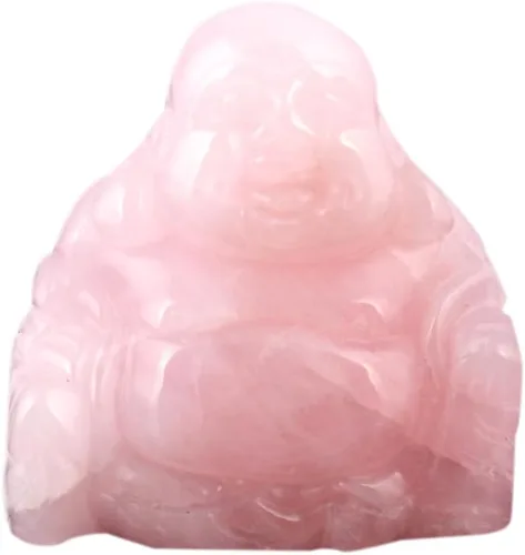 Vista 7 de Figuras de aventurina verde de 1.496 in de cristal curativo tallado riendo feliz Buda Feng Shui riqueza y buena suerte