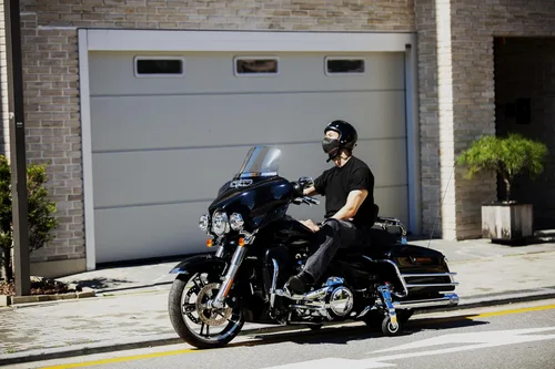 Vista 9 de GLK Tren de aterrizaje para motocicleta para Indian Roadmaster Cromo Titanio Ruedas de seguridad con extensión y retracción automática