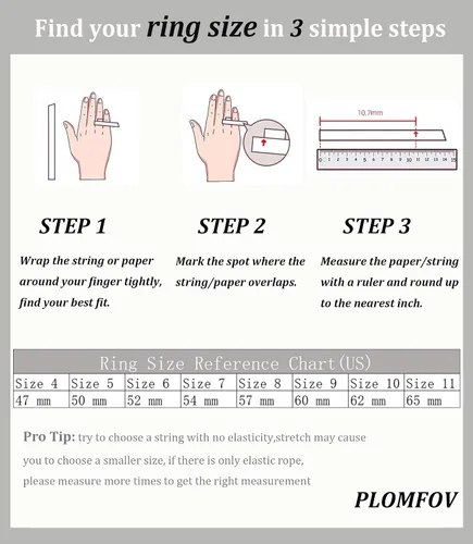 Vista 4 de PLOMFOV Gold Rings for Women Non Tarnish Gold Plated Stackable Rings Wedding Bands Eternity Dainty 14K Gold Ring Thin Simple Trendy Thumb Stacking