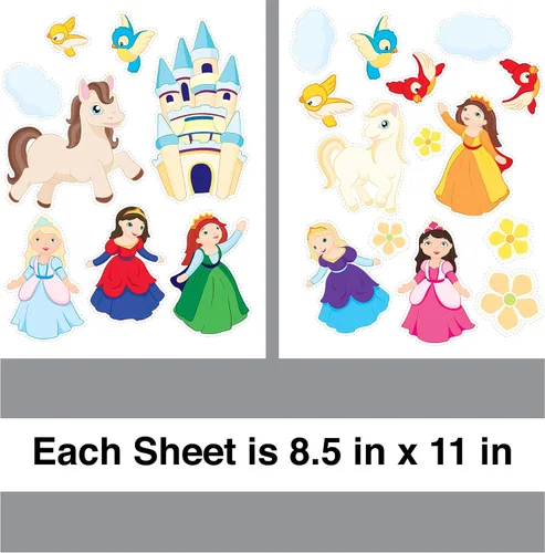 Vista 2 de Littlest Princesa Sticker Sheet Pack