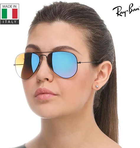 Vista 7 de Ray-Ban RB3025 AVIATOR FLASH LENSES GRADIENT Pilot Shaped Gafas de sol para hombres y mujeres con kit oficial de gafas Rayban