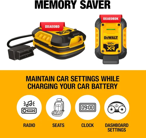 Vista 5 de DeWalt DXAEOBDK Kit de mantenimiento de batería de 1 amperio, 3 piezas con batería XR de 20 V y cargador de batería DCB115