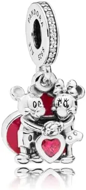 Vista 2 de PANDORA Disney, Minnie y Mickey con amor, Metal, Circonita cúbica