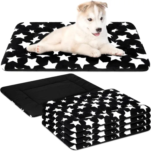 Vista 13 de VitalCozy 4 almohadillas suaves y cálidas para jaula de perro, 20 x 30 x Verde