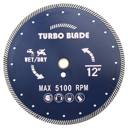 Vista 5 de Hoja de corte turbo de diamante de 10 "Hoja de granito para granito y mármol..