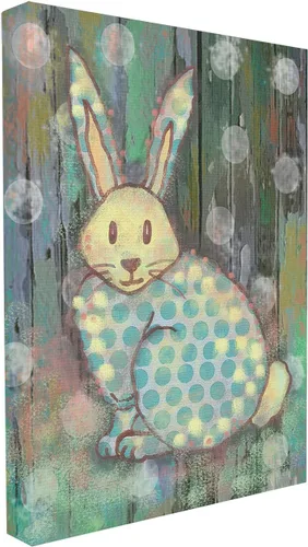 Vista 11 de Stupell Industries Arte de pared enmarcado gris de conejo del bosque envejecido, 11 x 14 pulgadas, diseño por la artista Reesa Qualia
