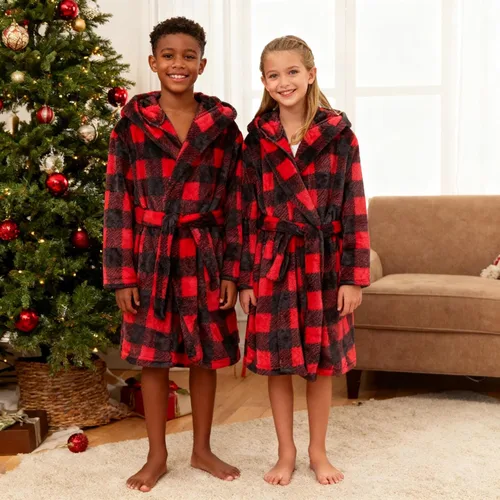 Vista 57 de E.W Apparel Bata de baño de forro polar con capucha para niños, bata suave y mullida para niños pequeños